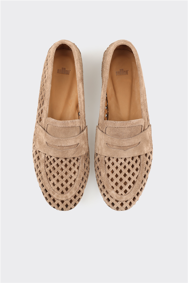 Vizon Deri Kadın Günlük Ayakkabı