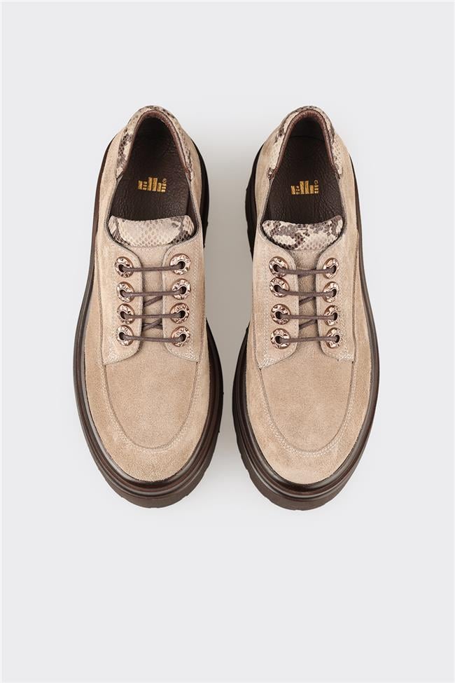 Vizon Deri Kadın Günlük Ayakkabı