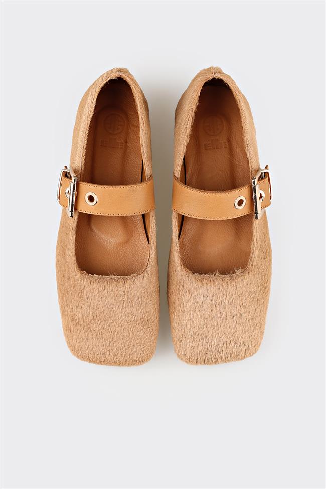 Vizon Deri Kadın Günlük Ayakkabı