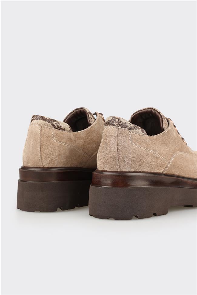 Vizon Deri Kadın Günlük Ayakkabı