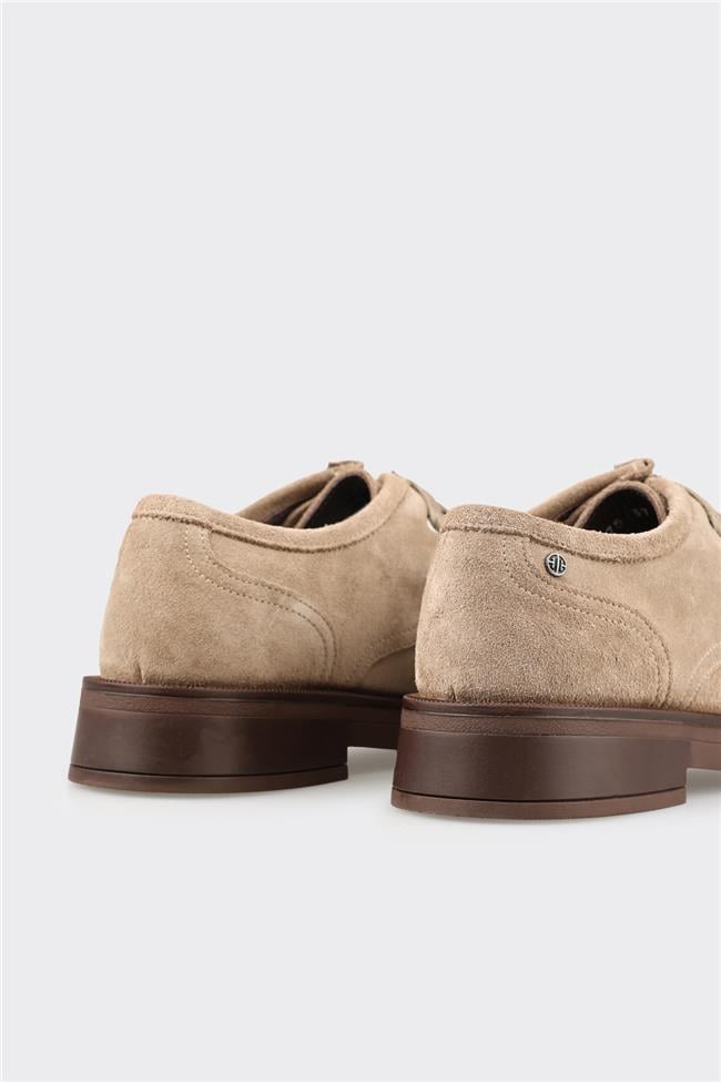 Vizon Deri Kadın Günlük Bağcıklı Ayakkabı