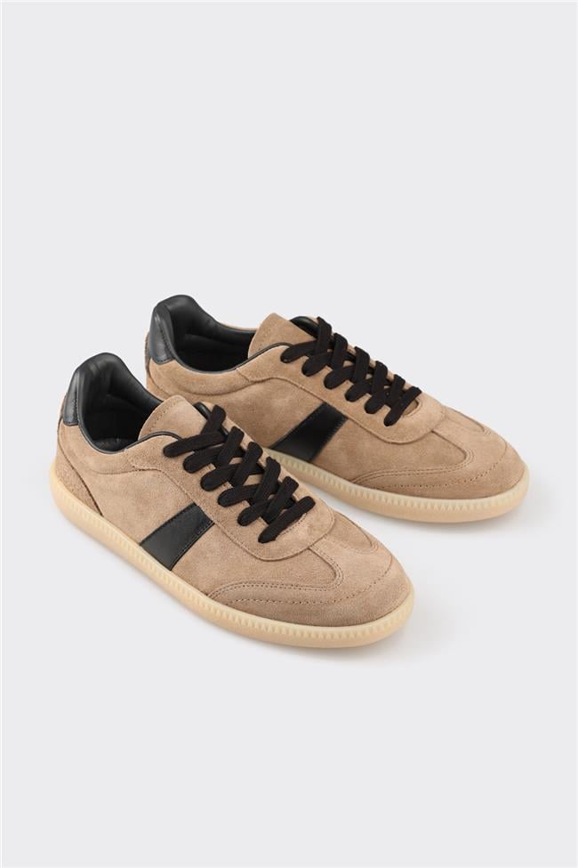 Vizon Deri Kadın Spor Ayakkabı