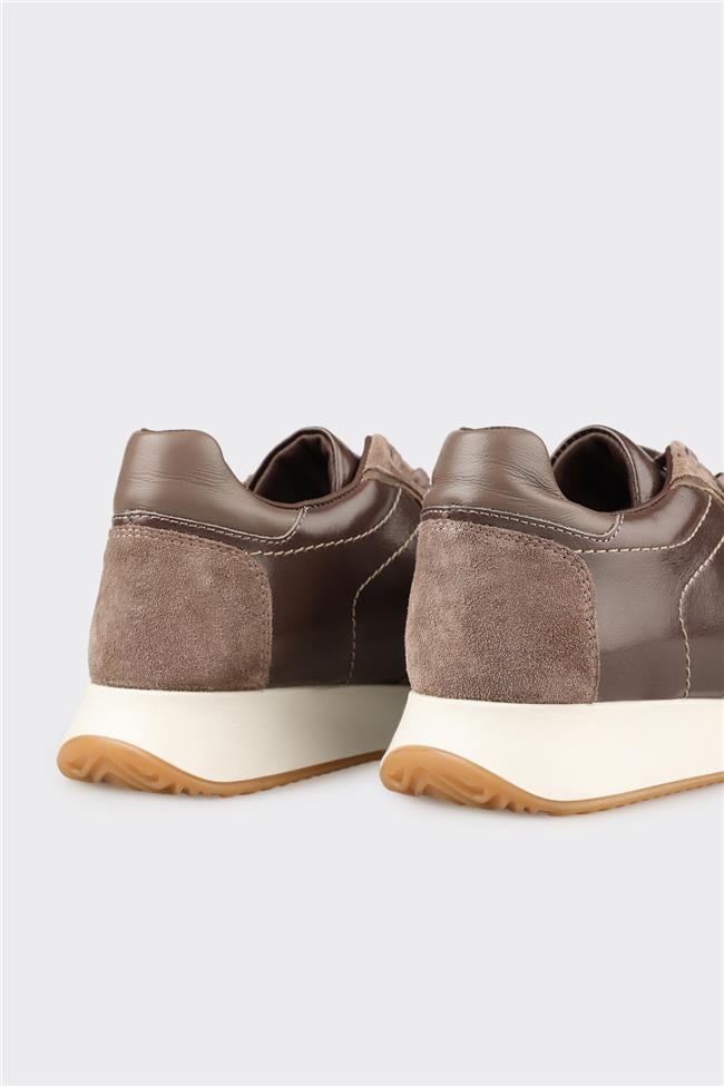 Vizon Deri Kadın Spor Ayakkabı