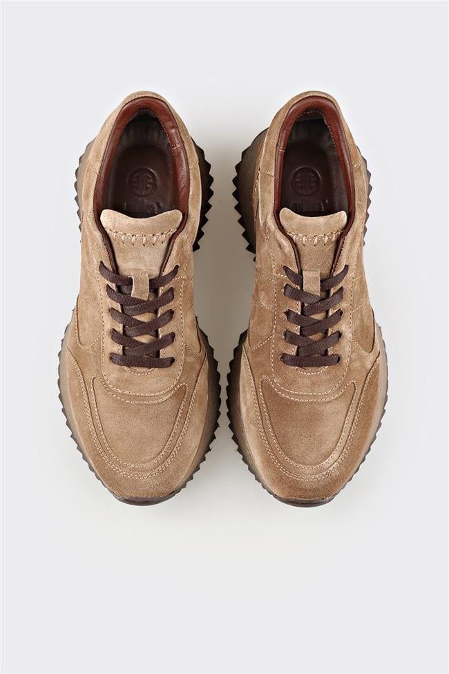 Vizon Deri Kadın Spor Ayakkabı