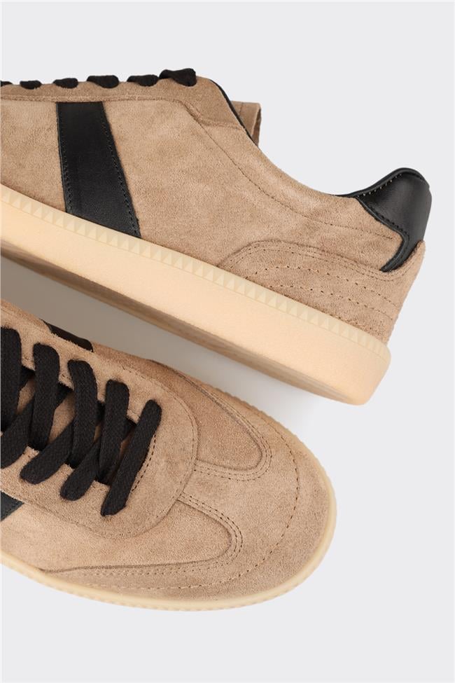 Vizon Deri Kadın Spor Ayakkabı