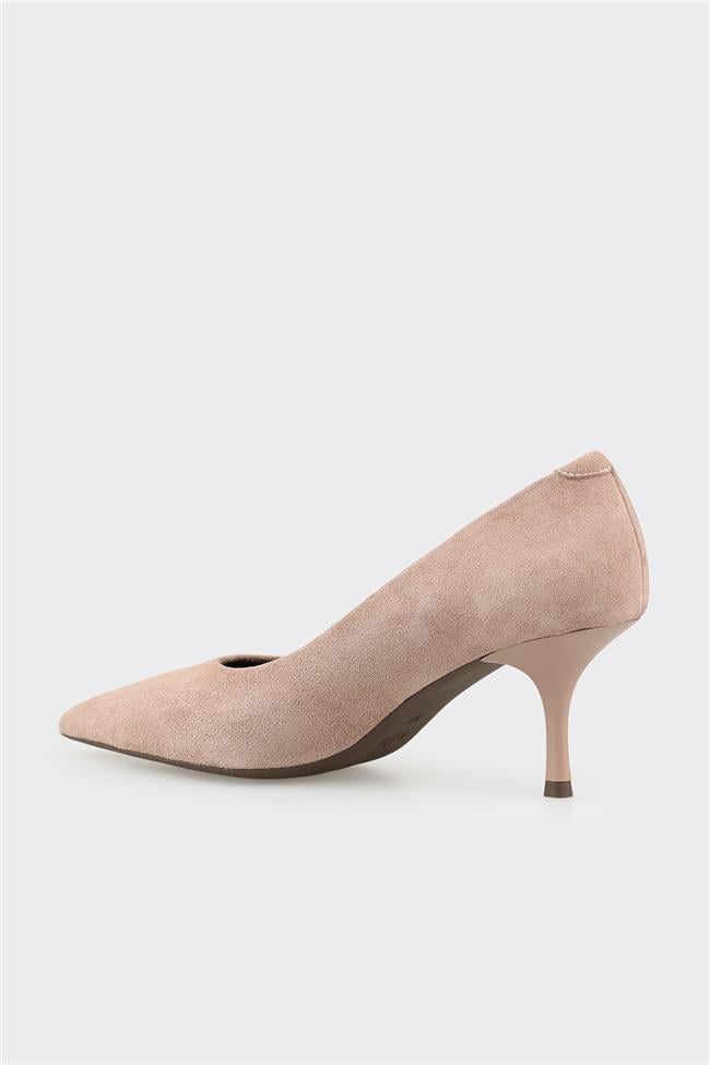 Vizon Deri Kadın Stiletto