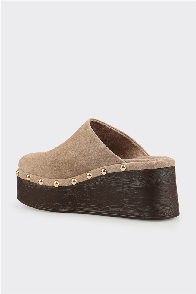 Vizon Deri Kadın Terlik