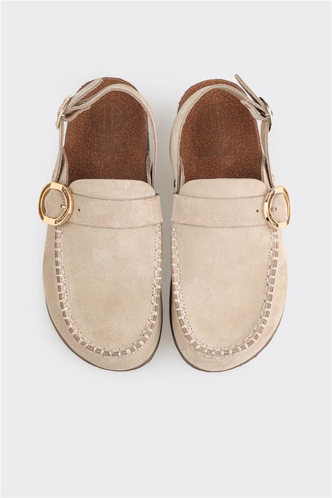 Vizon Deri Kadın Terlik