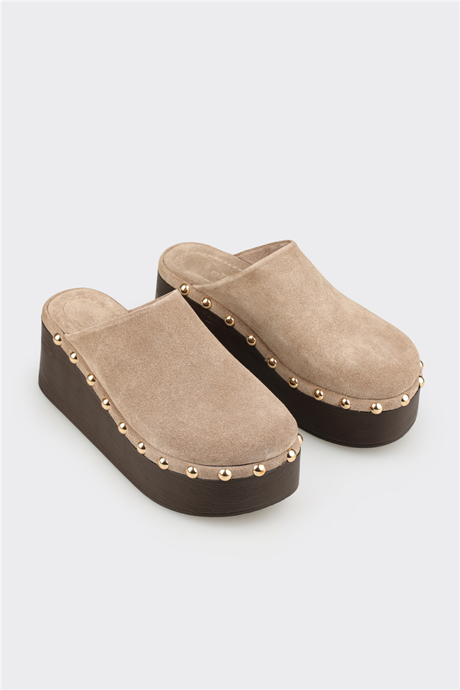 Vizon Deri Kadın Terlik