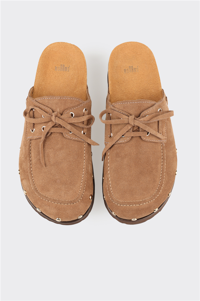 Vizon Deri Kadın Terlik