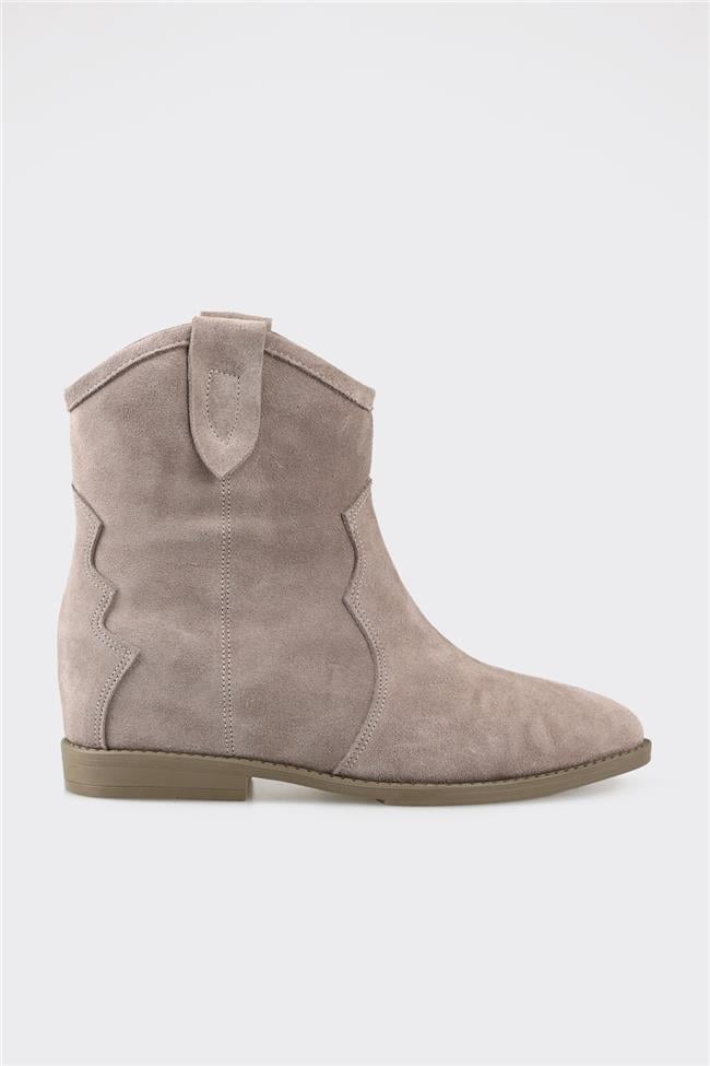 Vizon Deri Kadın Western Bot