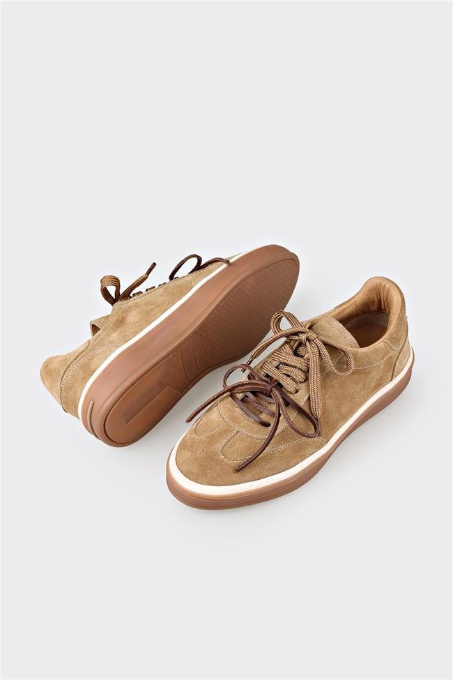 Vizon Deri Kadın Spor Ayakkabı