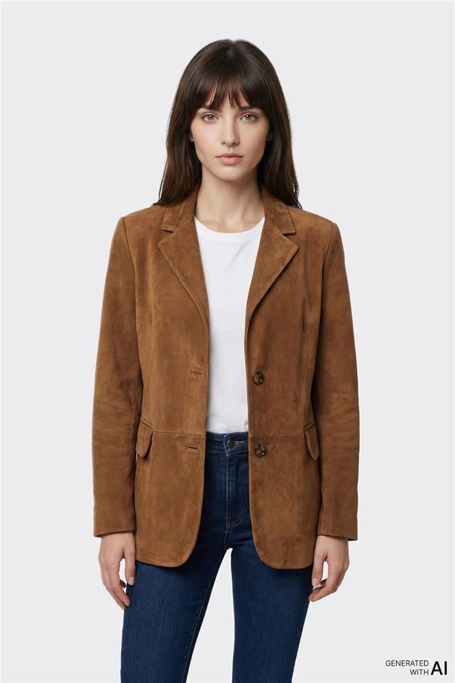 Vizon Kadın Deri Ceket