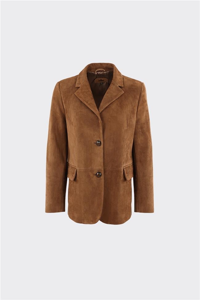 Vizon Kadın Deri Ceket