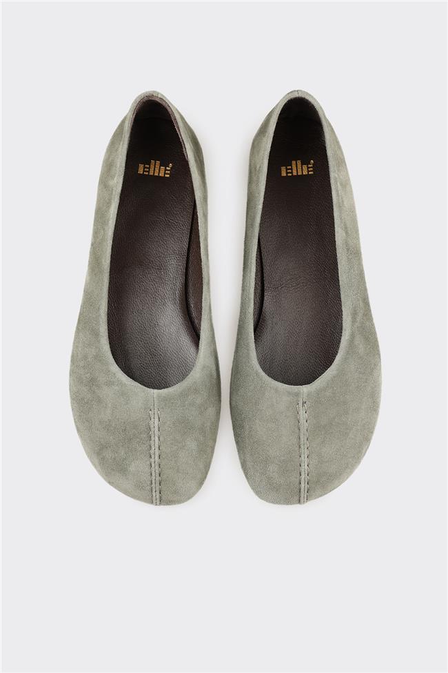 Yeşil Deri Kadın Günlük Ayakkabı