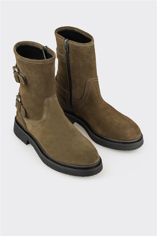 Yeşil Deri Kadın Günlük Bot