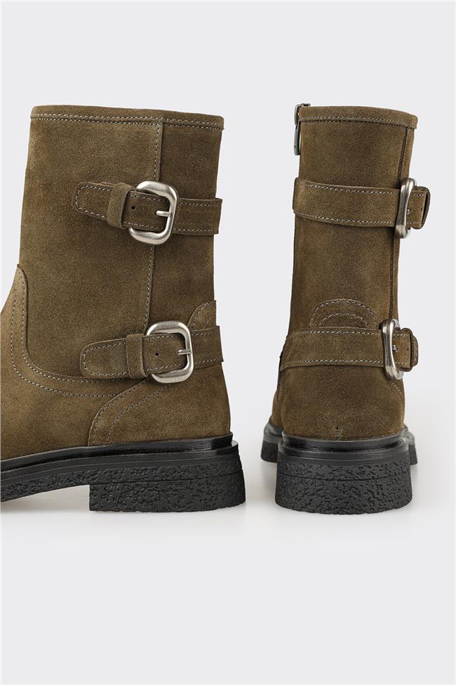 Yeşil Deri Kadın Günlük Bot