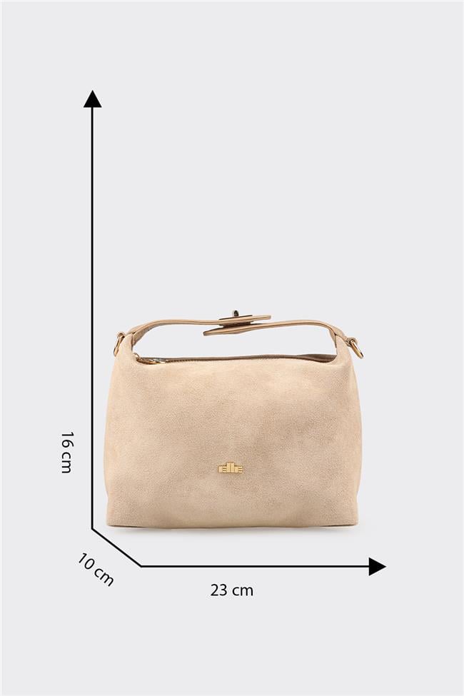Bej Kadın Küçük El Çantası