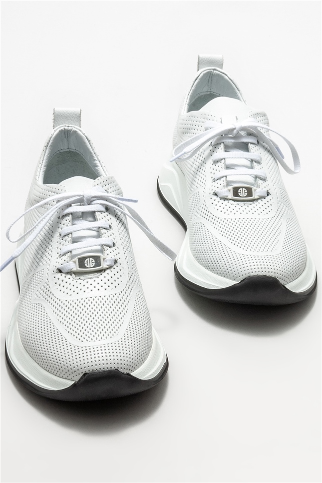 Beyaz Deri Erkek Spor Ayakkabı Satın Al! BRACEY-02 Fiyatı | Elle Shoes