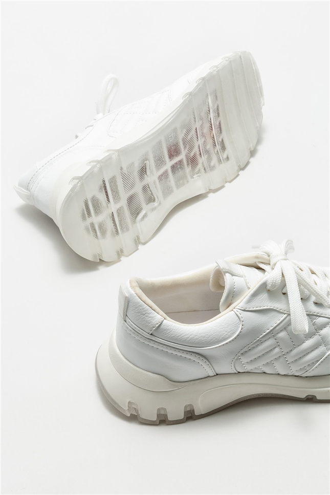 Beyaz Kadın Spor Ayakkabı