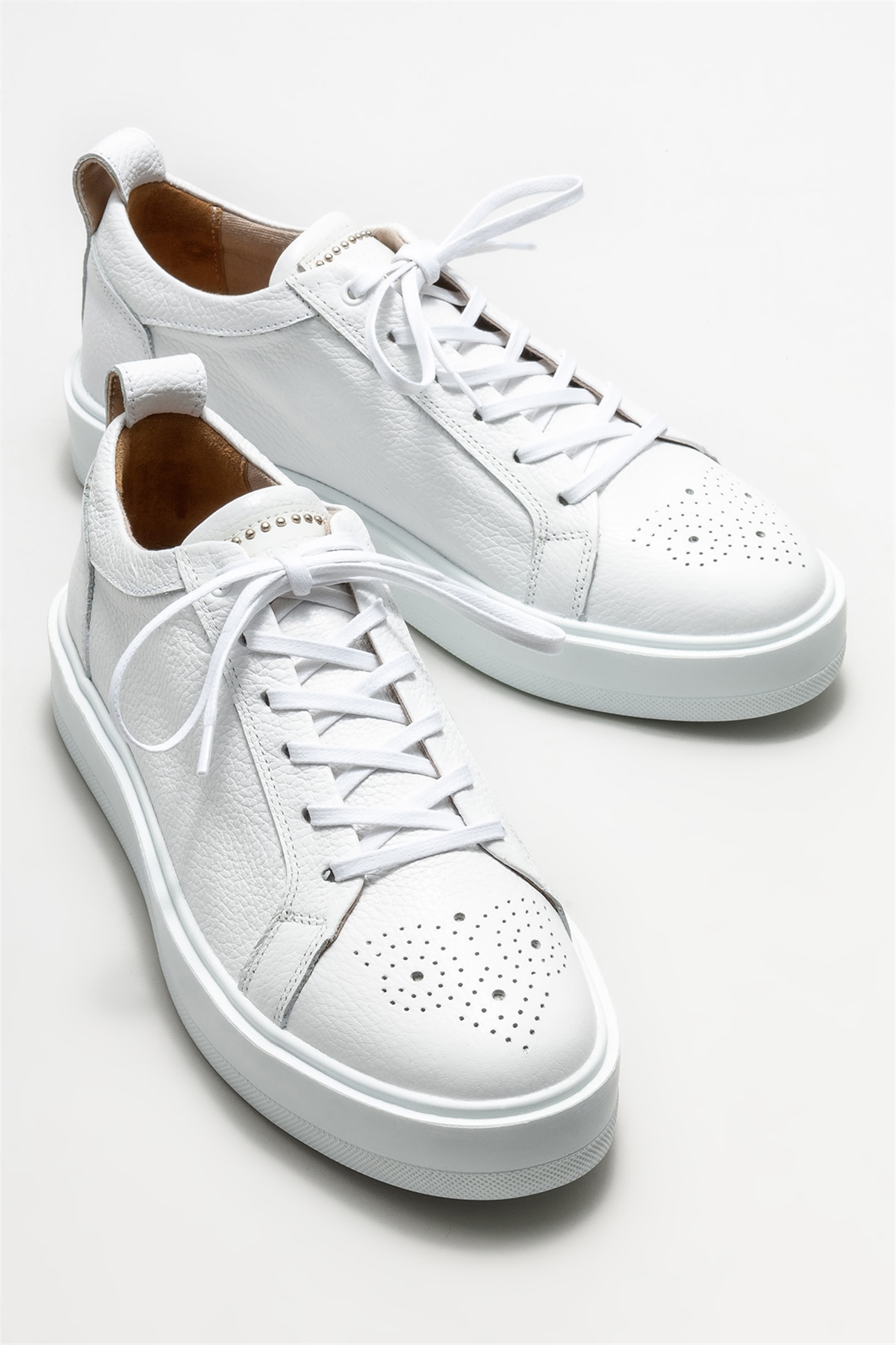 Beyaz Deri Erkek Spor Ayakkabı Satın Al! PAYSON-2-02 Fiyatı | Elle Shoes
