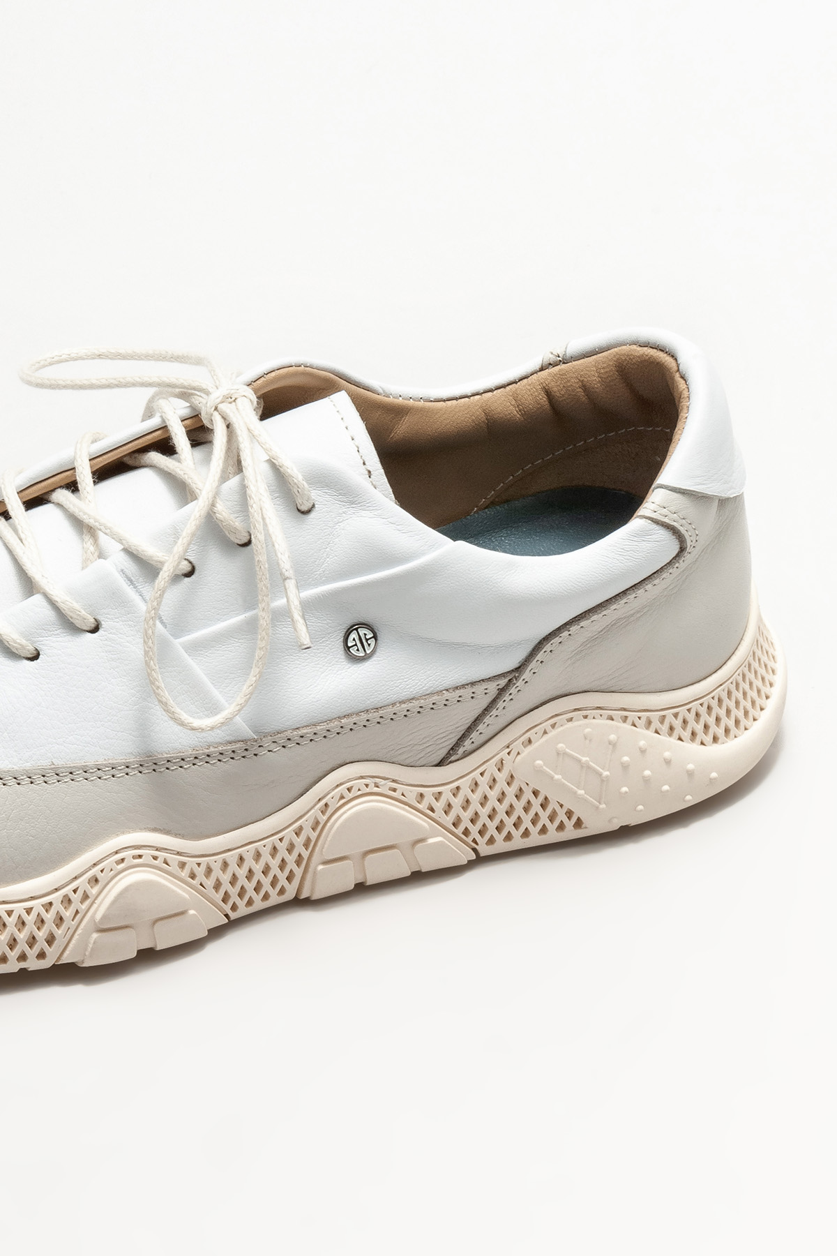 Beyaz Hakiki Deri Erkek Spor Ayakkabı Satın Al! AKASH-02 Fiyatı | Elle Shoes