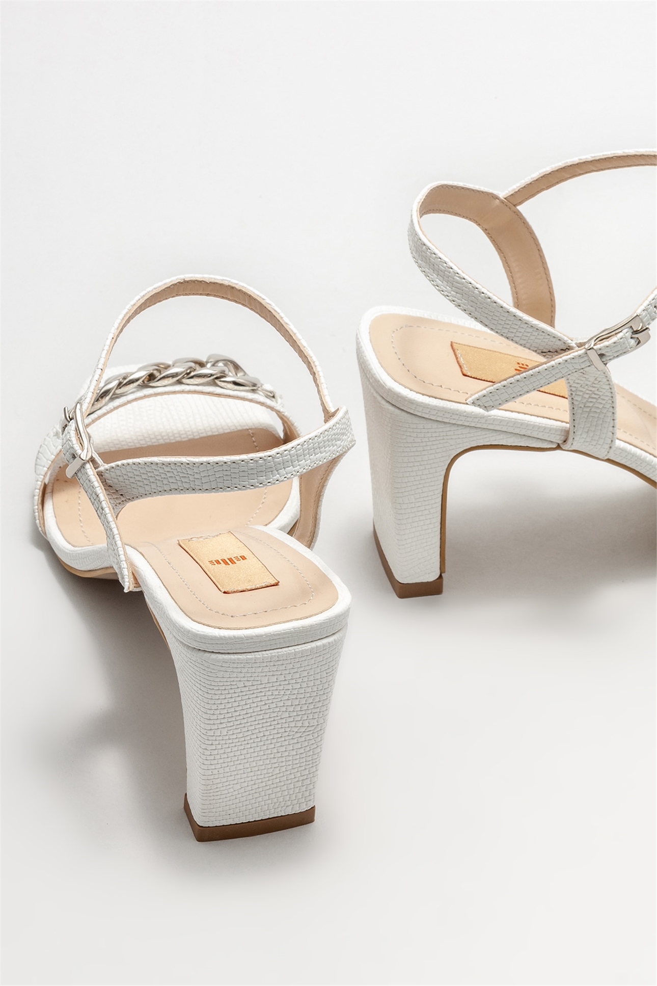 Beyaz Kadın Topuklu Sandalet Satın Al! PENINA-02 Fiyatı | Elle Shoes