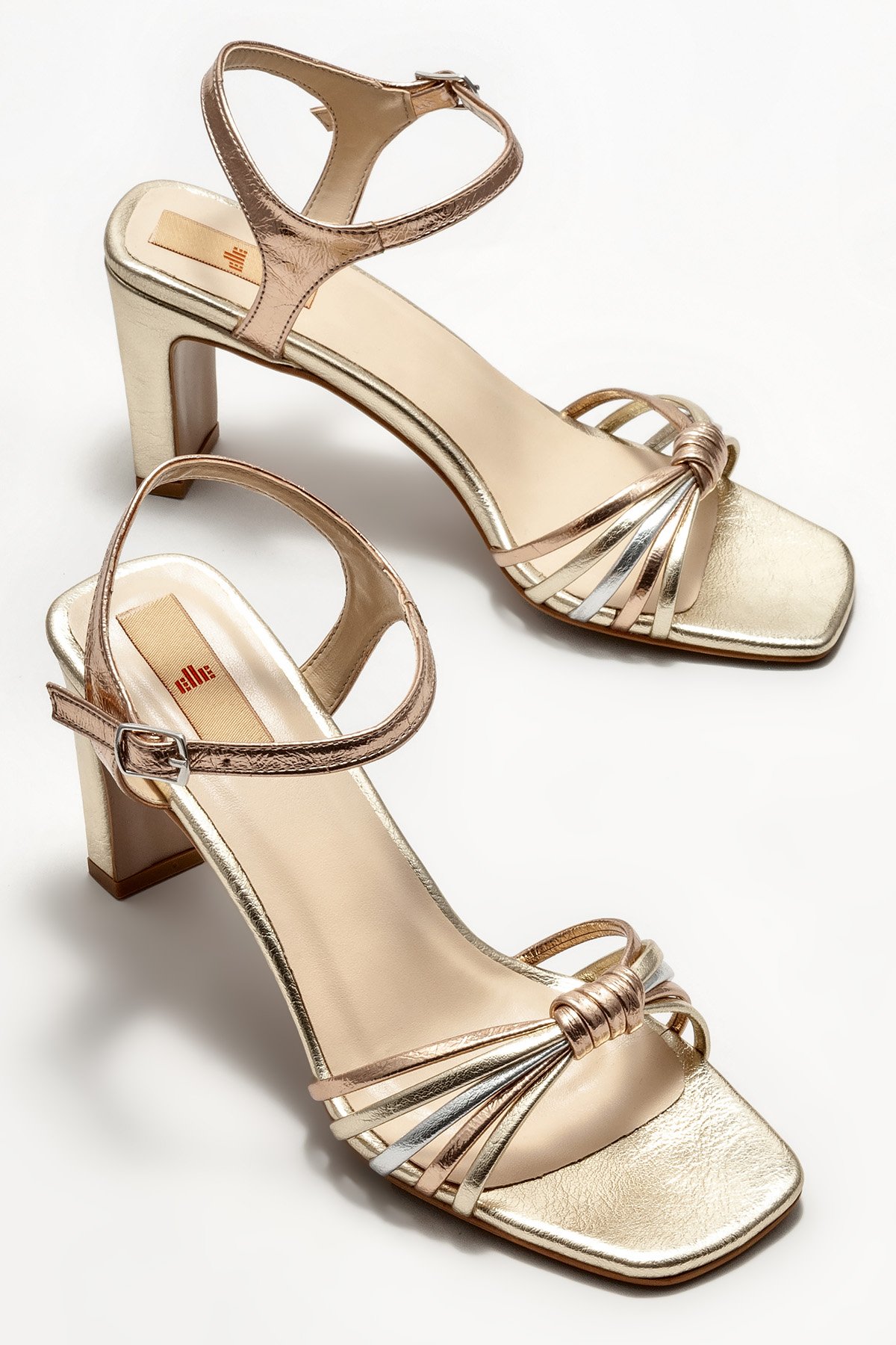 Gold Kadın Topuklu Sandalet Satın Al! SZABO-324 Fiyatı | Elle Shoes