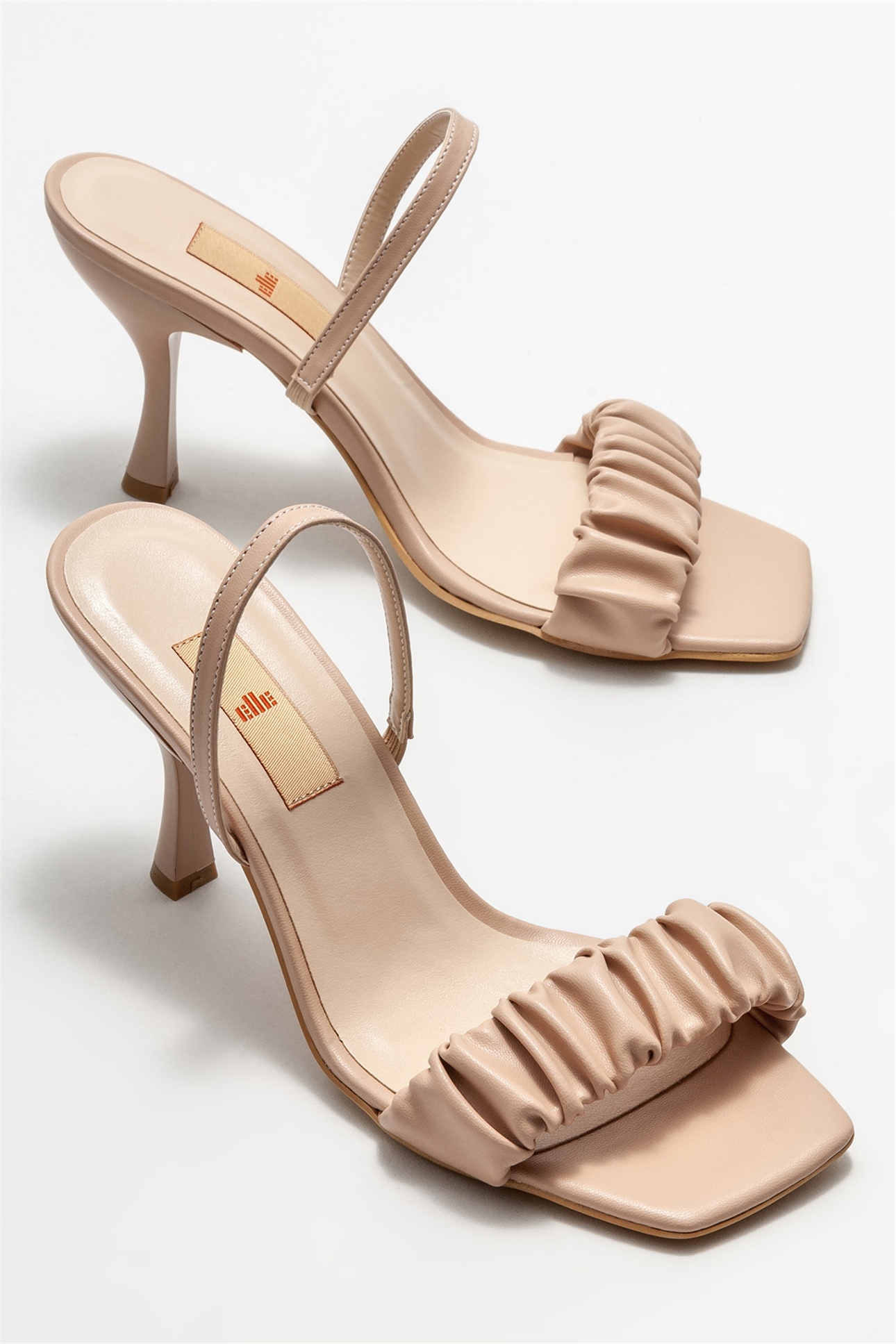 Naturel Kadın Topuklu Sandalet Satın Al! SUZES-231 Fiyatı | Elle Shoes