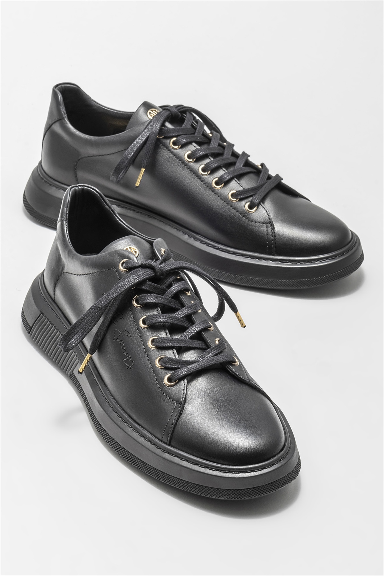 Siyah Deri Erkek Günlük Ayakkabı Satın Al! LABERT-01 Fiyatı | Elle Shoes