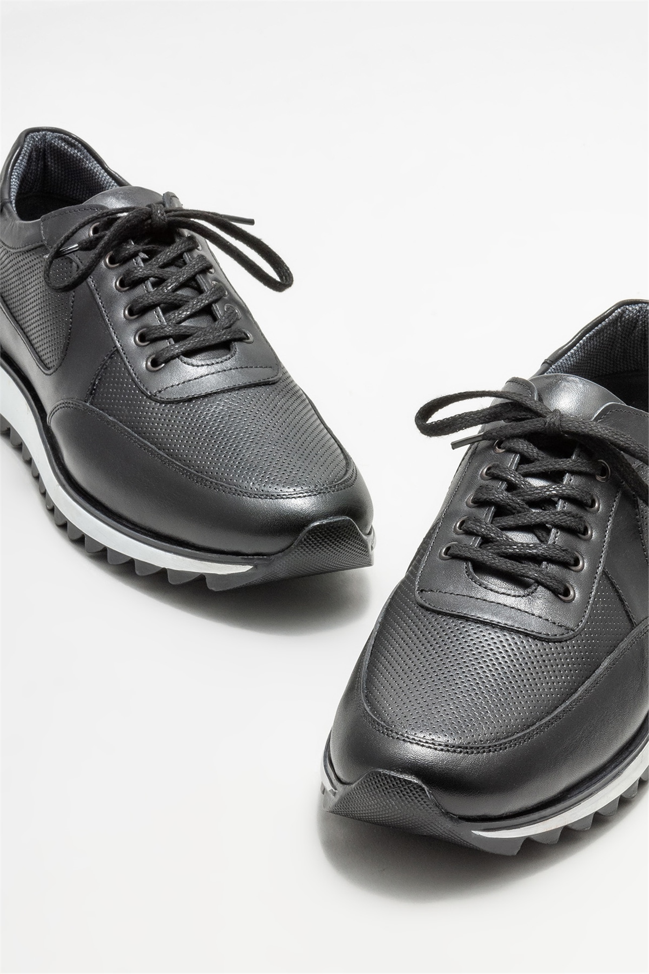 Siyah Deri Erkek Spor Ayakkabı Satın Al! METTO-01 Fiyatı | Elle Shoes