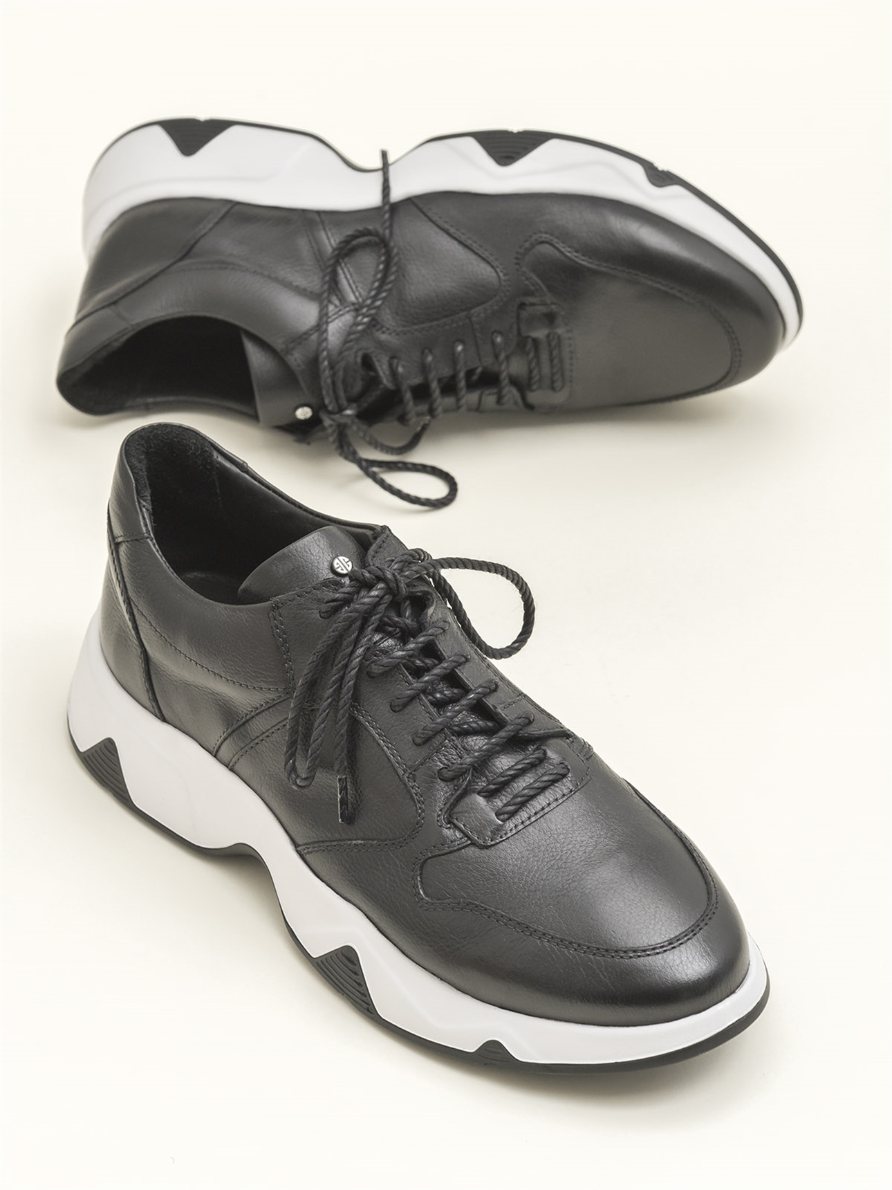 Siyah Hakiki Deri Erkek Spor Ayakkabı Satın Al! ROGUE-RCB Fiyatı | Elle  Shoes