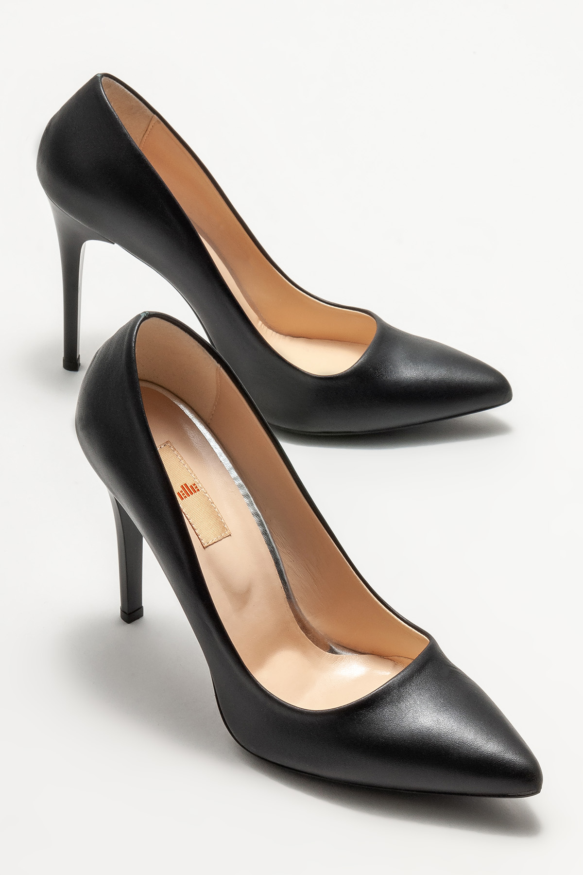 Siyah Hakiki Deri Kadın Stiletto Satın Al! MELISA-1-01 Fiyatı | Elle Shoes