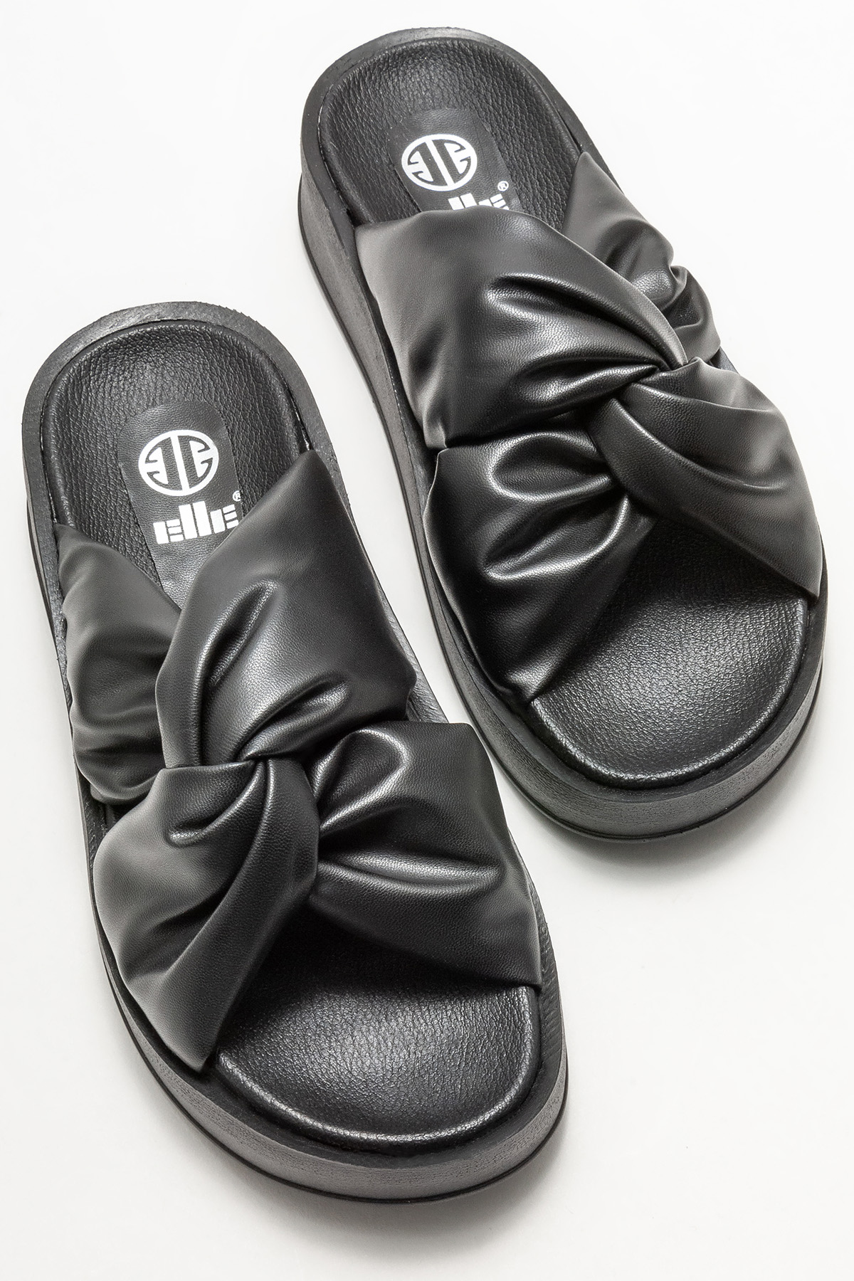 Siyah Kadın Dolgu Topuklu Terlik Satın Al! TATIANA-01 Fiyatı | Elle Shoes