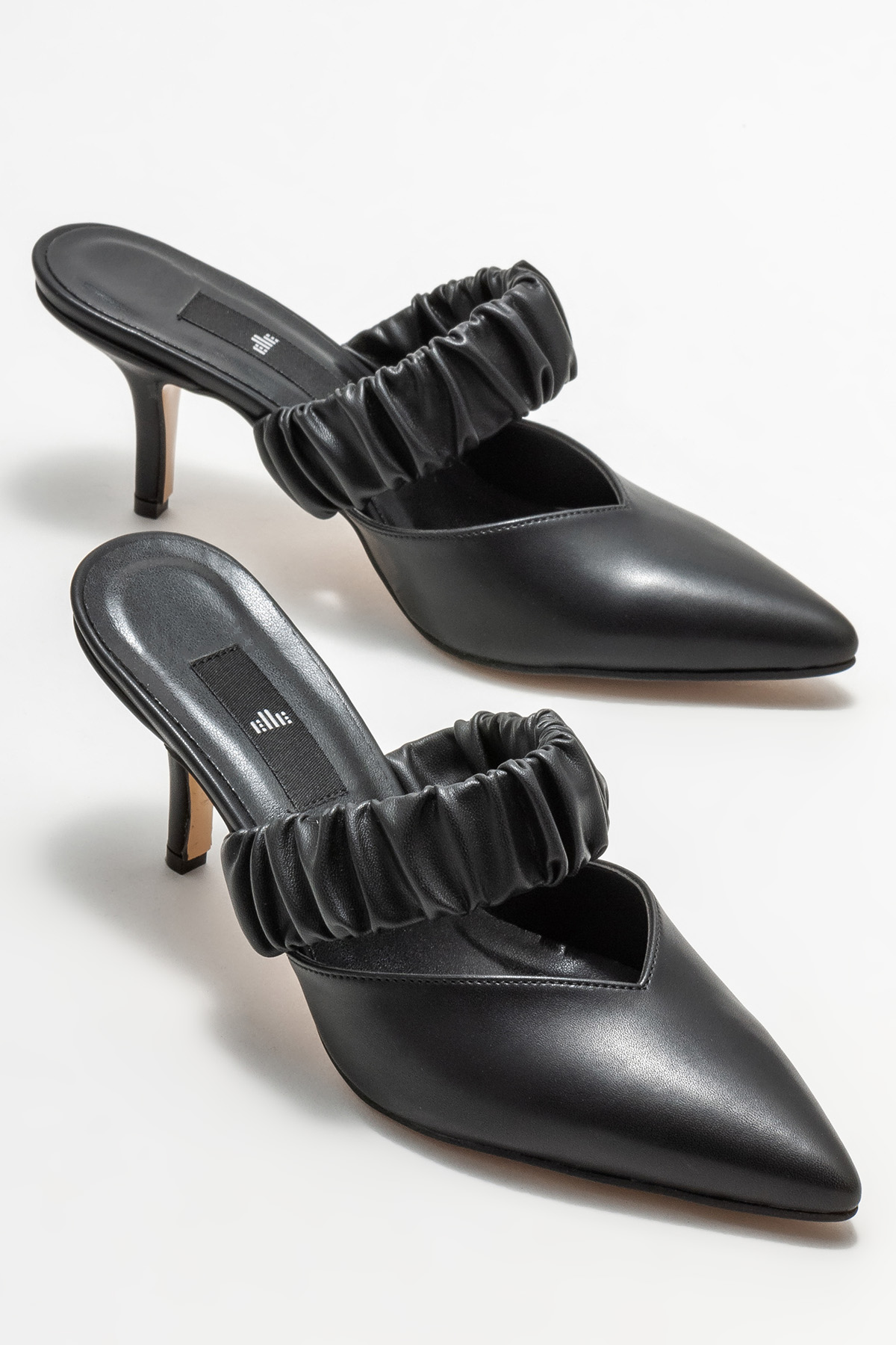 Siyah Kadın Topuklu Terlik Satın Al! LOESH-01 Fiyatı | Elle Shoes