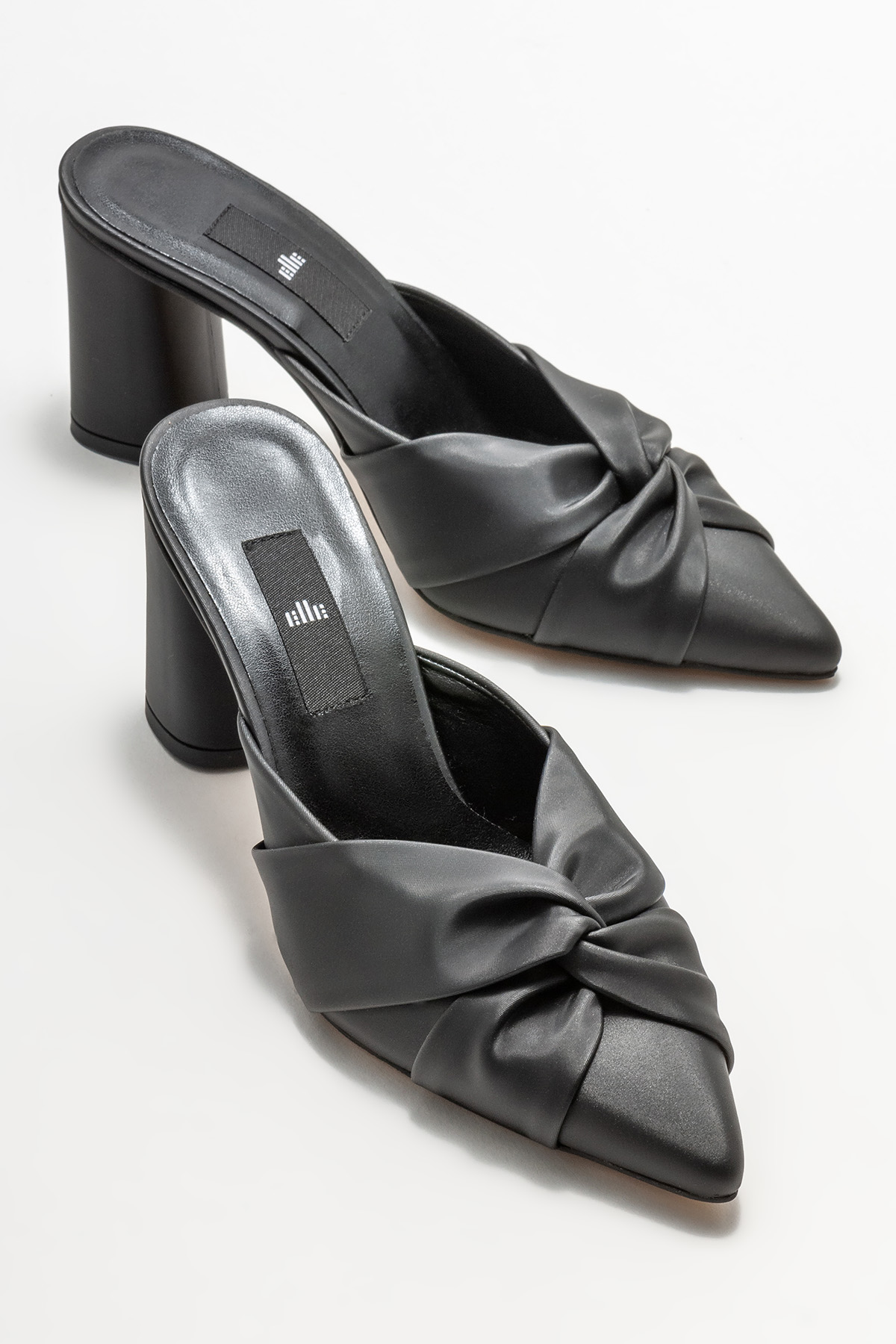 Siyah Kadın Topuklu Terlik Satın Al! ALVARITA-01 Fiyatı | Elle Shoes