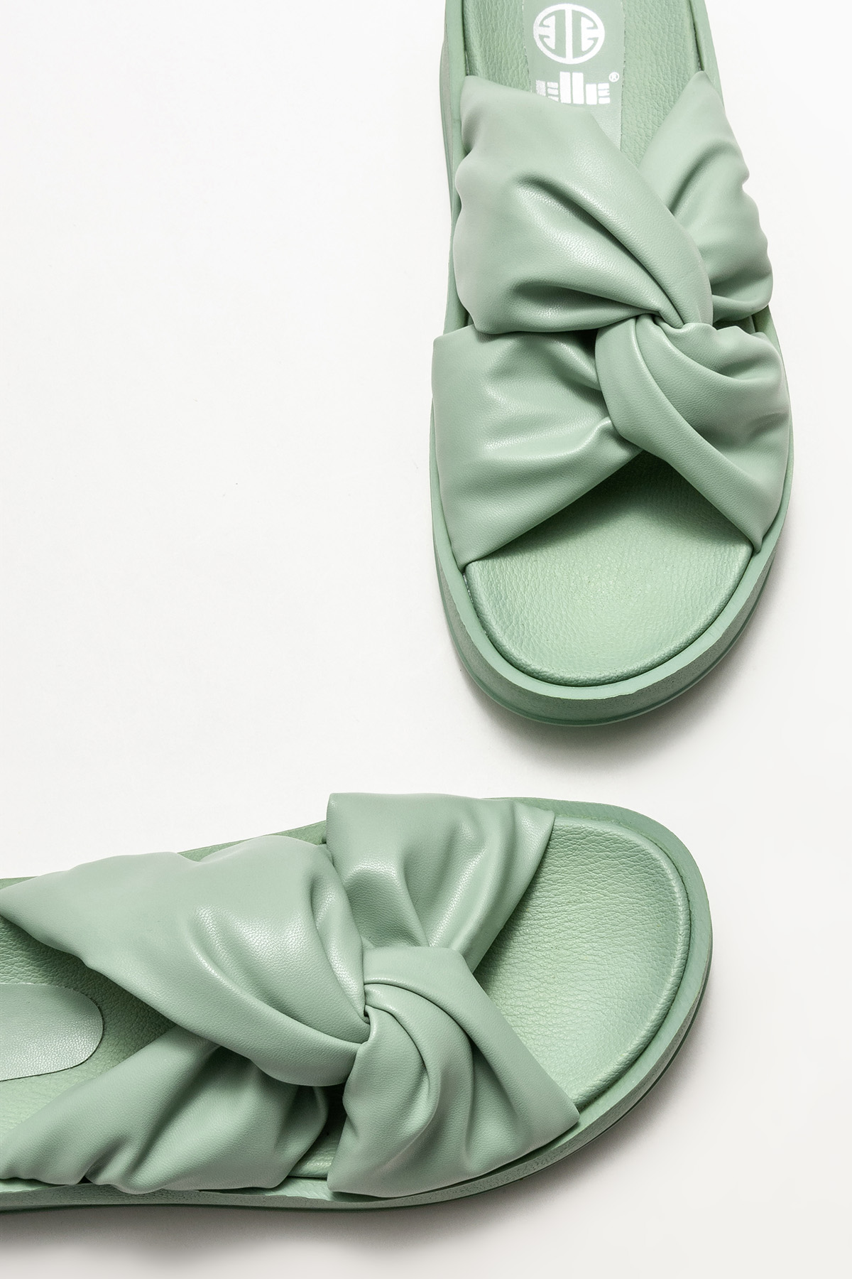 Yeşil Kadın Dolgu Topuklu Terlik Satın Al! TATIANA-378 Fiyatı | Elle Shoes