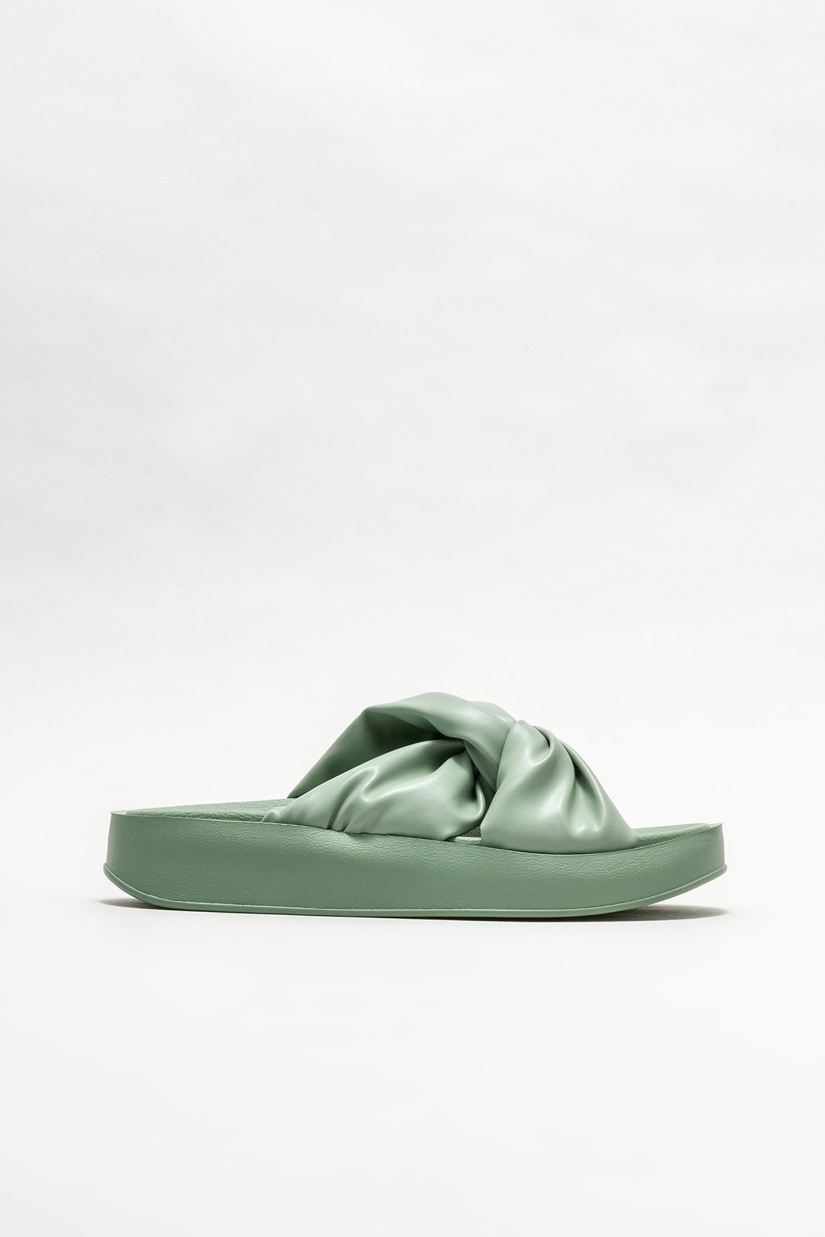 Yeşil Kadın Dolgu Topuklu Terlik Satın Al! TATIANA-378 Fiyatı | Elle Shoes