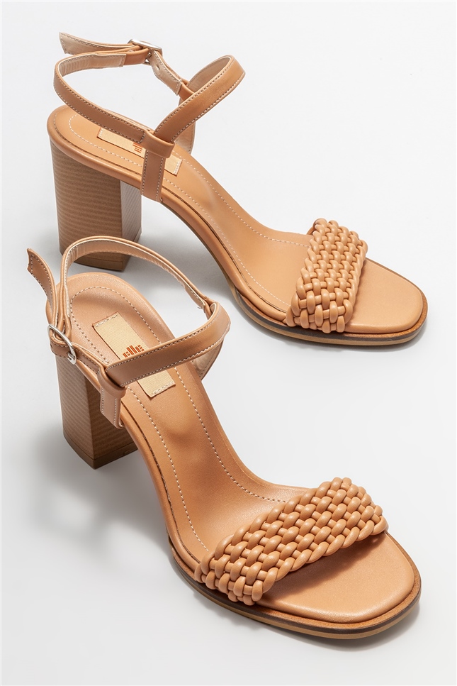 Camel Kadın Topuklu Sandalet