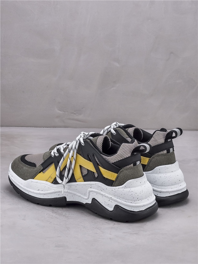 Daron Erkek Sneaker HAKI KOMBIN