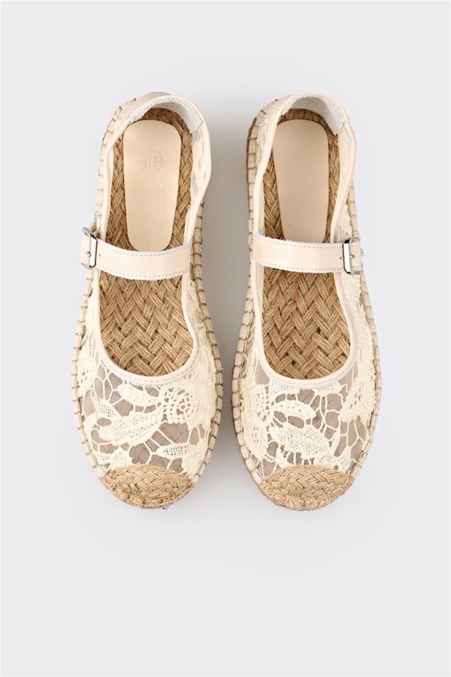 Ekru Kadın Espadril