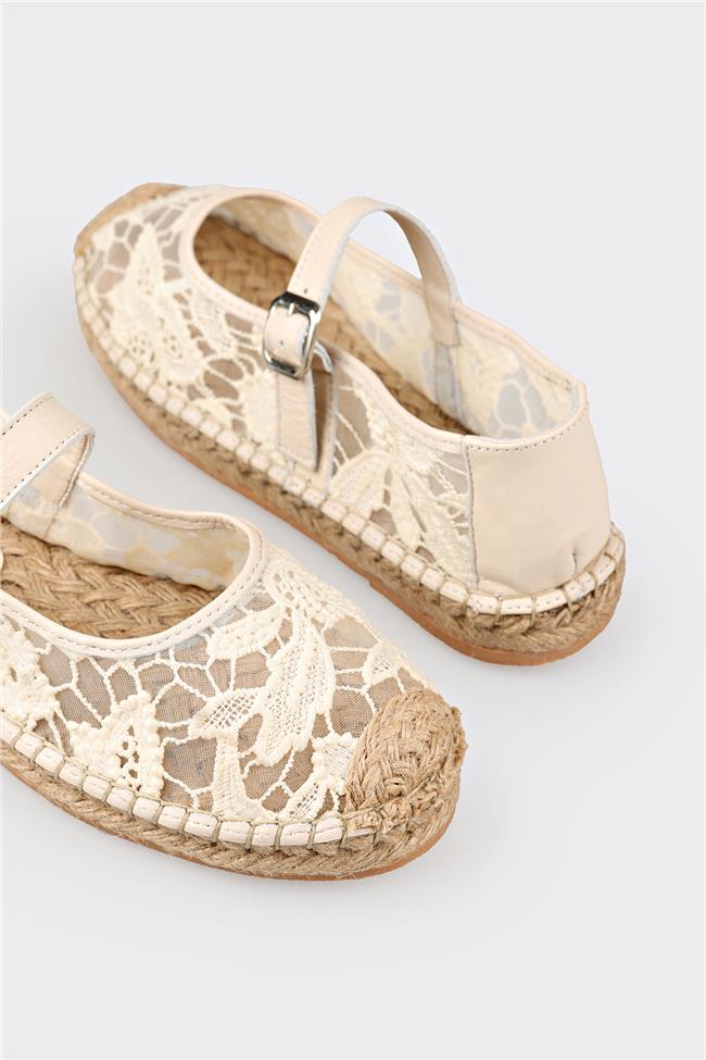Ekru Kadın Espadril