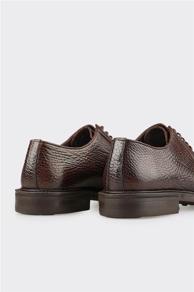 Kahve Deri Erkek Günlük Ayakkabı