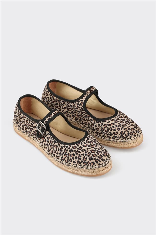 Naturel Deri Kadın Espadril