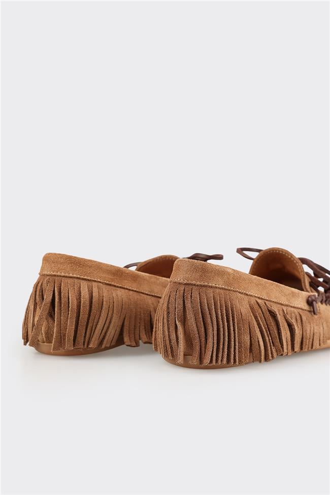 Naturel Deri Kadın Günlük Ayakkabı