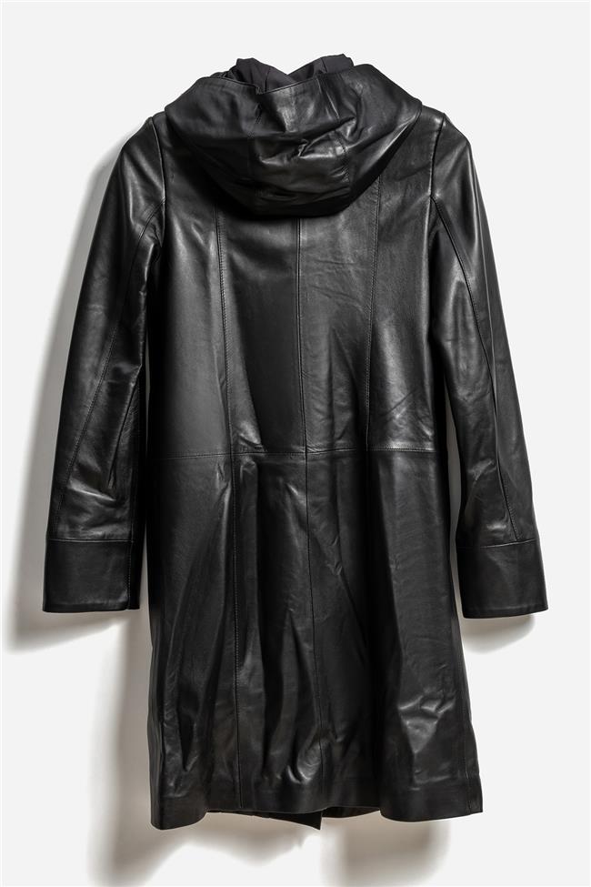 Siyah Deri Kadın Ceket