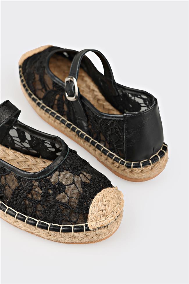 Siyah Kadın Espadril