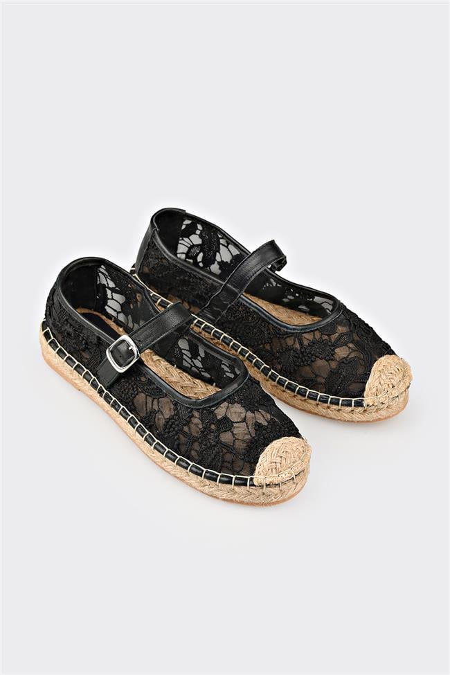 Siyah Kadın Espadril