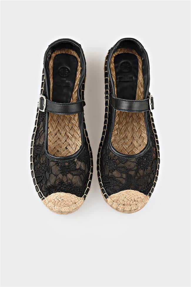 Siyah Kadın Espadril