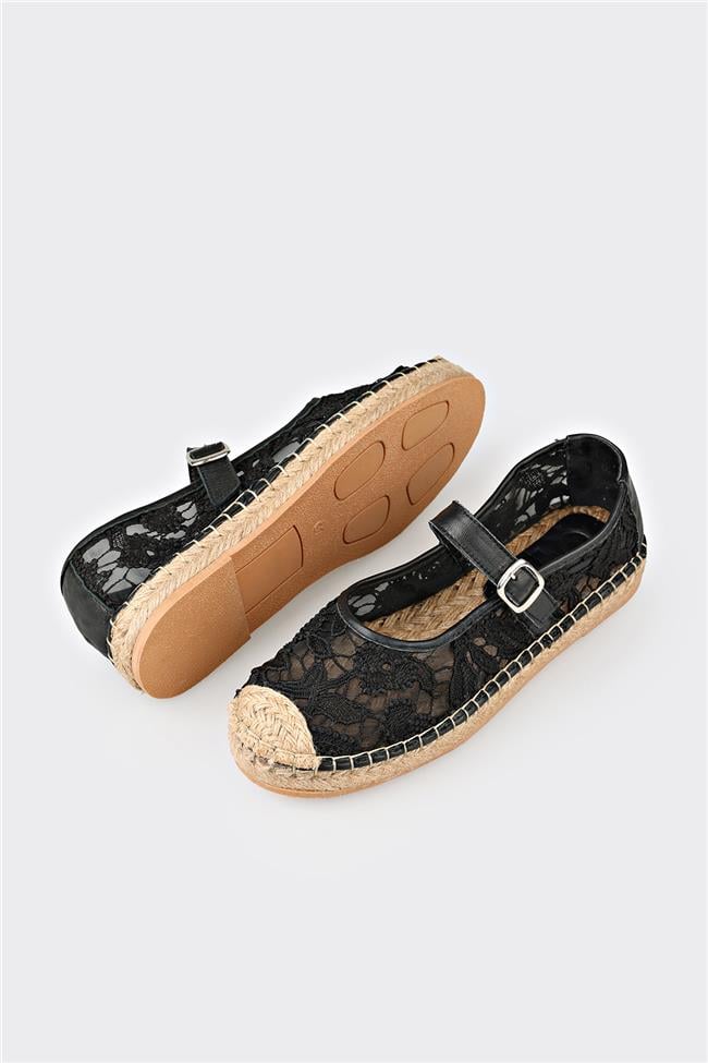 Siyah Kadın Espadril
